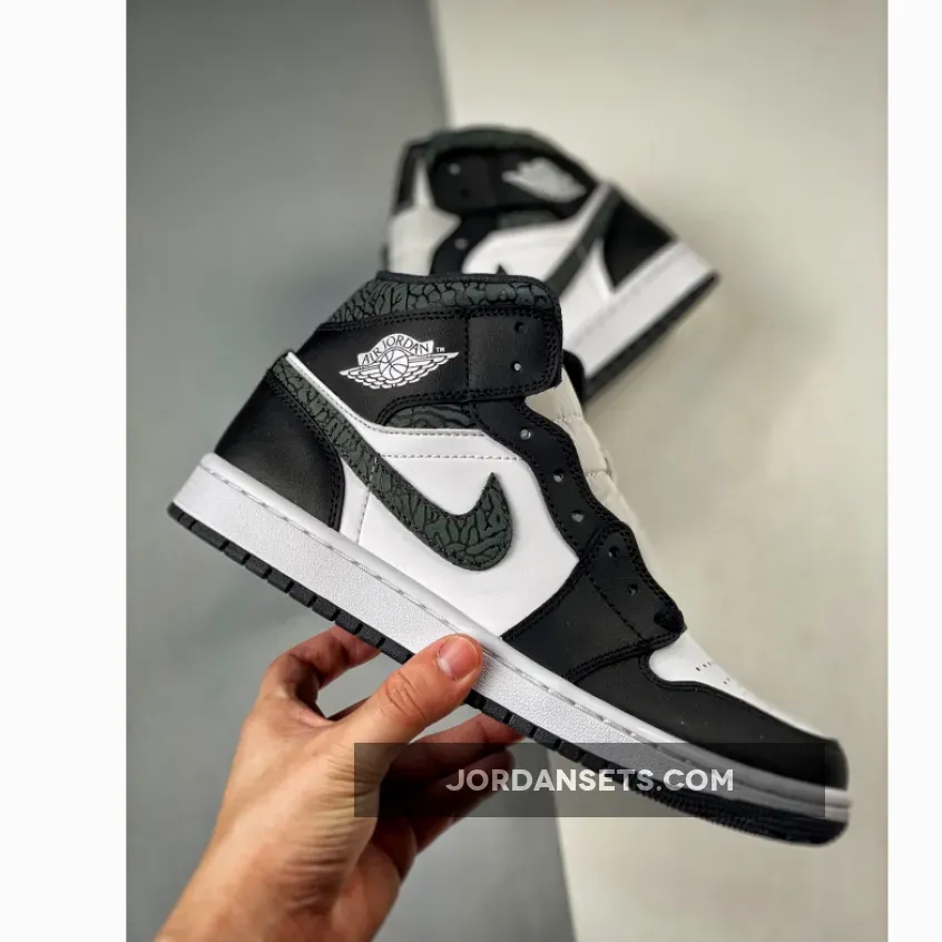 Air Jordan 1 Mid SE 'Panda Elephant' Black White J1 Elephant Air Jordan 1 Mid SE 'Panda Elephant' Black White J1 Elephant