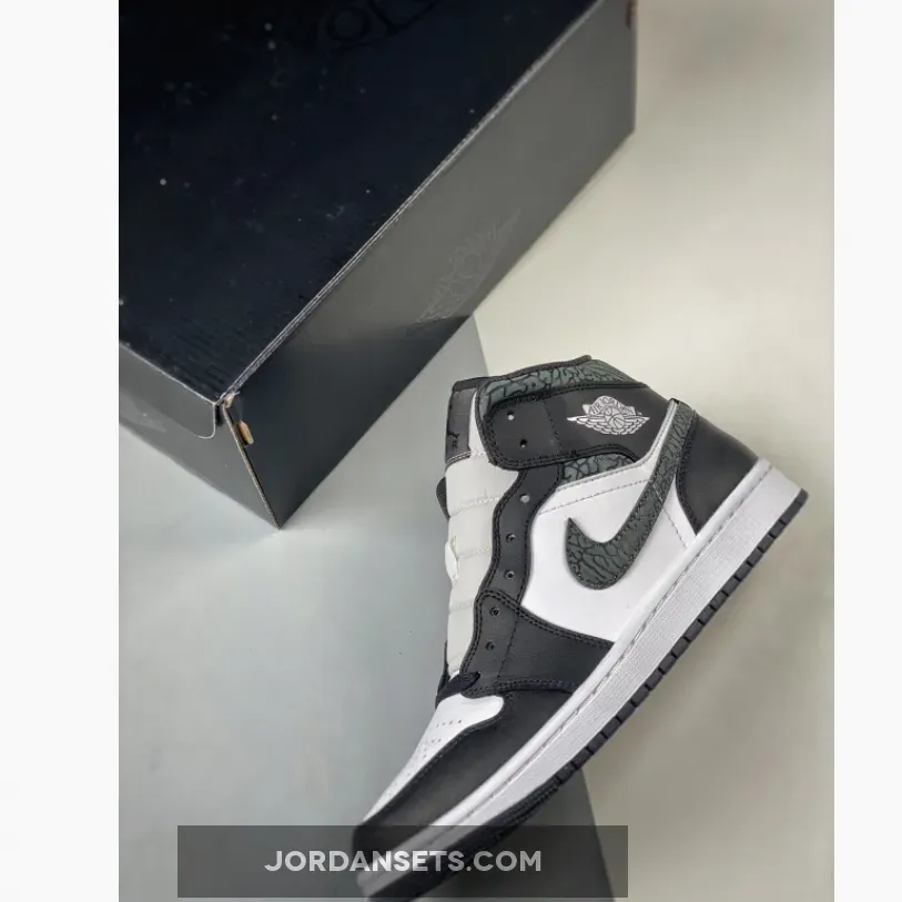 Air Jordan 1 Mid SE 'Panda Elephant' Black White J1 Elephant Air Jordan 1 Mid SE 'Panda Elephant' Black White J1 Elephant