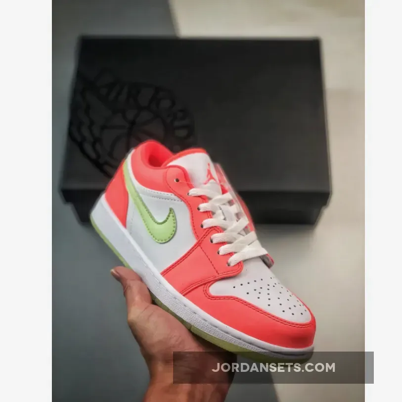 Air Jordan 1 Low Lava Glow/White/Barely Volt New Arrival #Jordan 1 Mid Glow FN6772-671