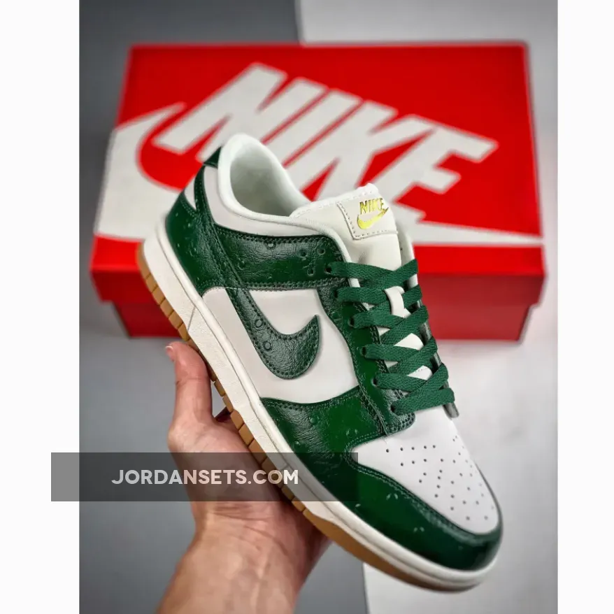Nike Dunk Low LX "Green Ostrich" Gorge Green Sail