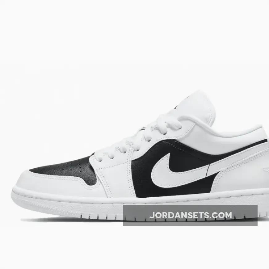 Air Jordan 1 Low 'Panda' White/White-Black - jordan pandas 1