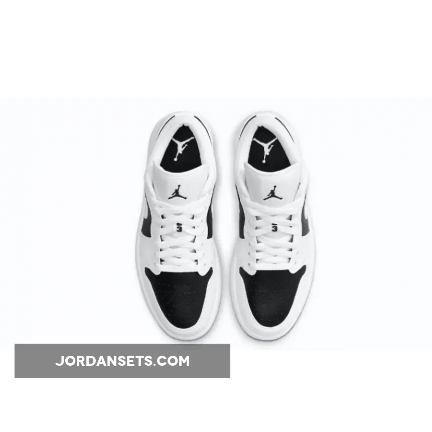 Air Jordan 1 Low 'Panda' White/White-Black - jordan pandas 1