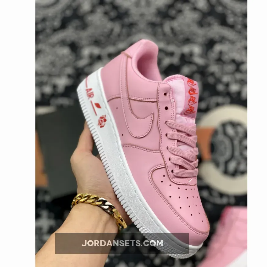 Nike Air Force 1 White Pink Foam Nike Air Force 1 Low 'Rose' Pink Foam/White-Red-Pine Green CU6312-600