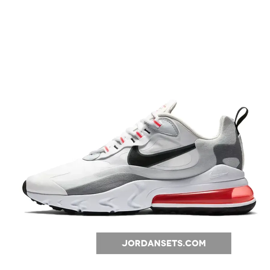 Nike Air Max 270 React 'White Crimson Black' CT1280-100 air max 270 react flash crimson