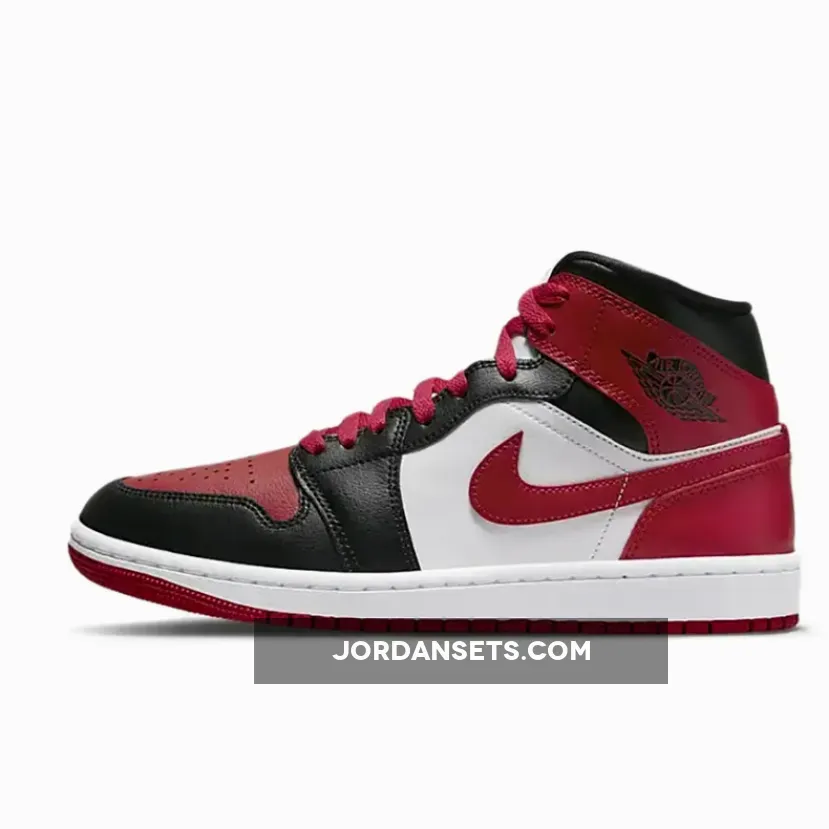 Air Jordan 1 Mid Bred Toe BQ6472-079