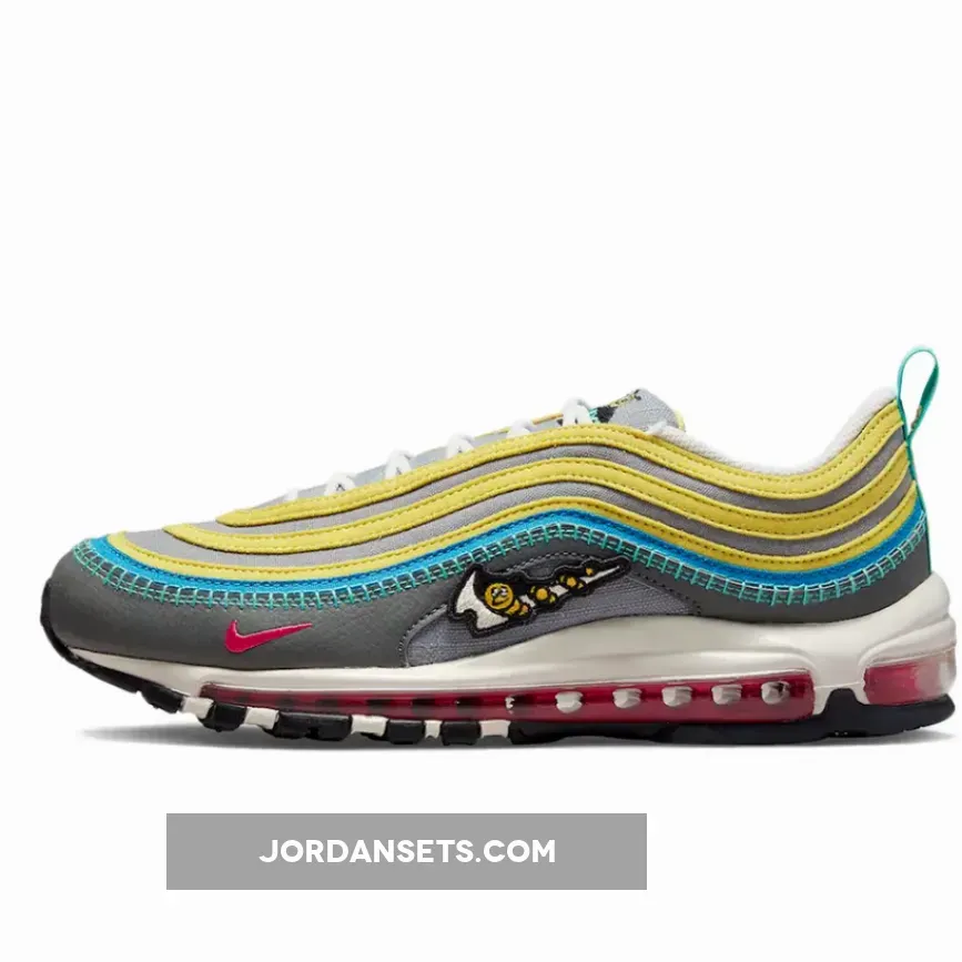 Nike Air Max 97 'Air Sprung' Yellow/Grey-Blue airsprung nike