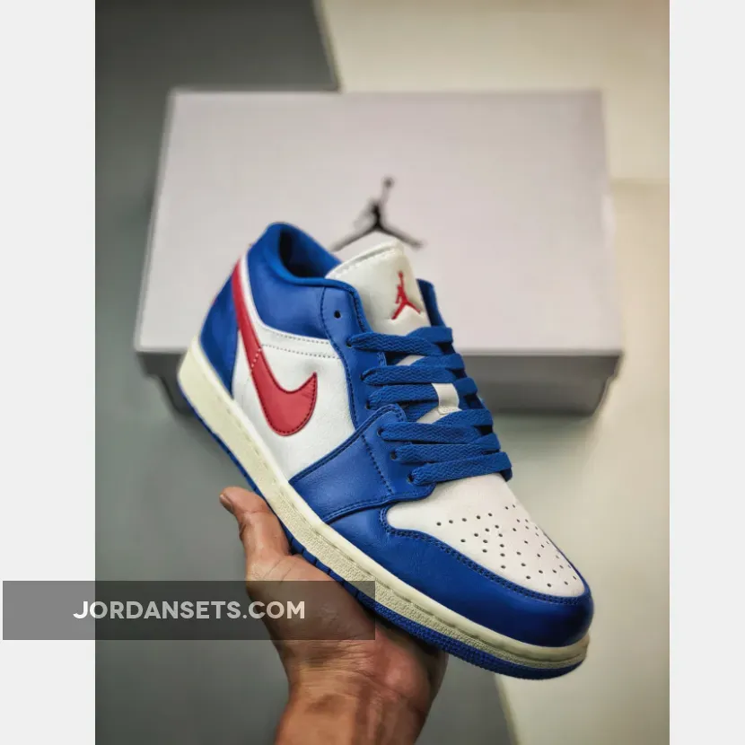 Air Jordan 1 Low Sport Blue/Gym Red-White DC0774-416 Online