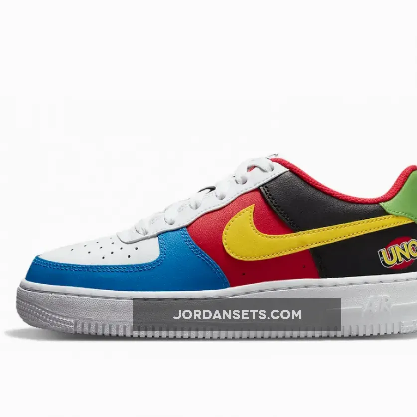 UNO x Nike Air Force 1 Low White/Yellow Zest-University Red DC8887-100 - nike air force 1 uno