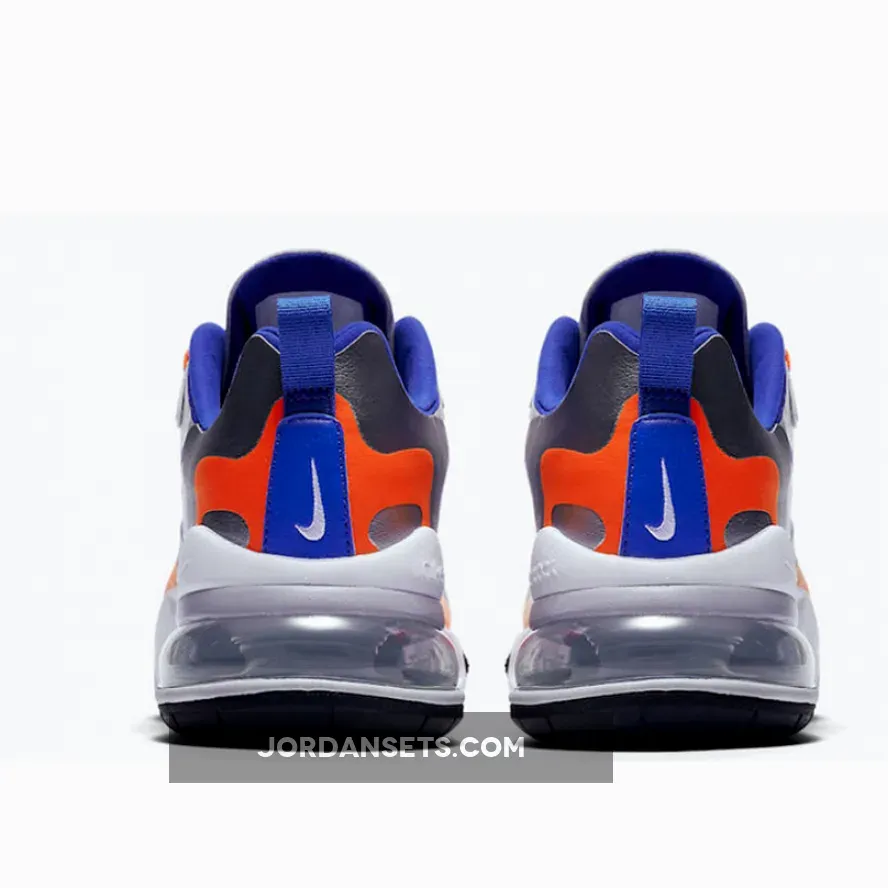 Nike Air Max 270 React 'Knicks' White/Racer Blue/Flash Crimson #orange 270