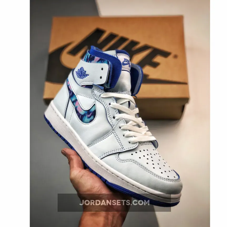 Air Jordan 1 Zoom Comfort 25 Years in China White/Blue