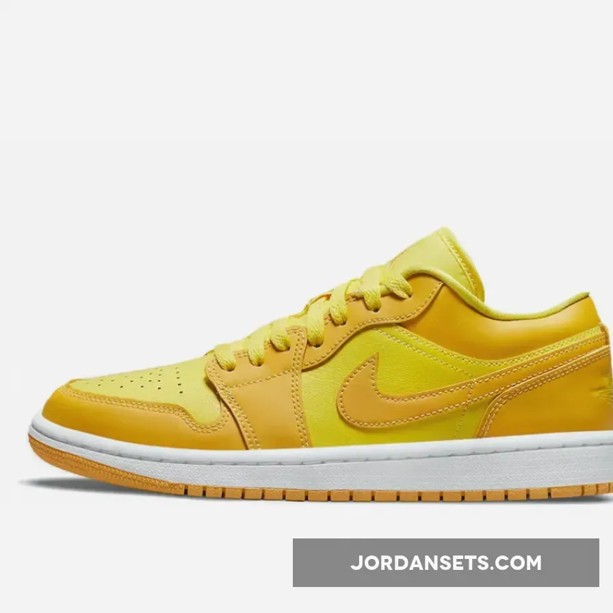 Air Jordan 1 Low Yellow Strike/White-Pollen / air jordan 1 low yellow and black