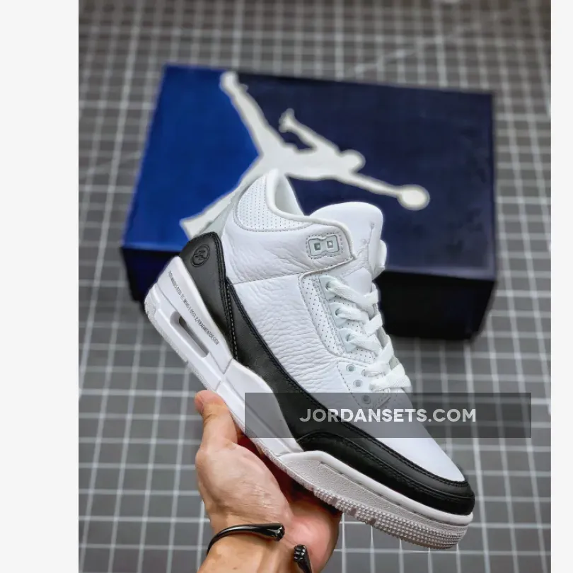 Air Jordan 3 Retro Sp 'Fragment' AJ3 WHITE/BLACK-WHITE / Discount Jordan 3 DA3595-100