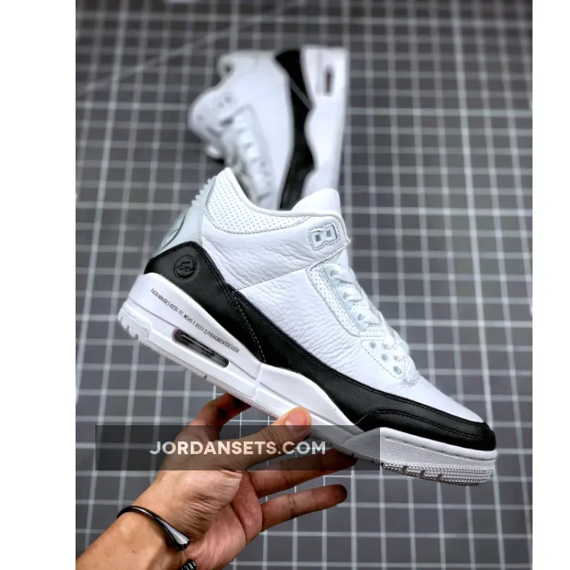 Air Jordan 3 Retro Sp 'Fragment' AJ3 WHITE/BLACK-WHITE / Discount Jordan 3 DA3595-100