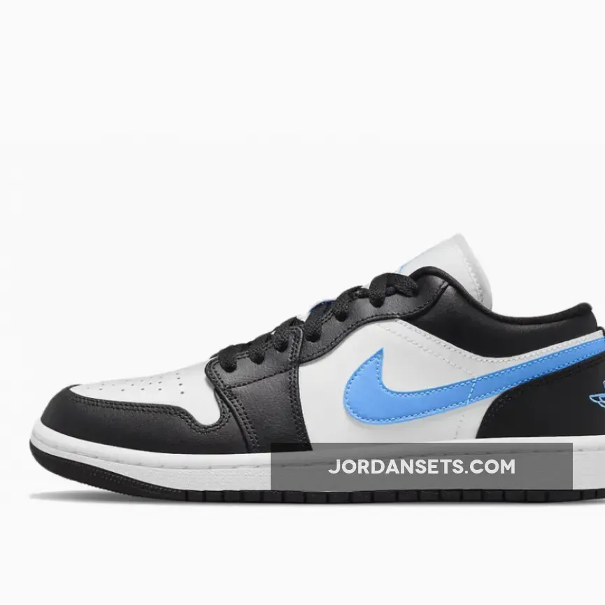 Air Jordan 1 Low Black University Blue DC0774-041 / black and white jordan 1 grade school