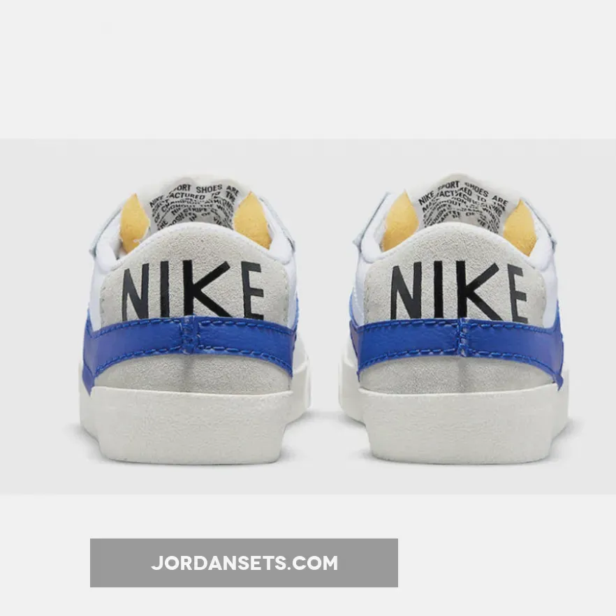 Nike Blazer Low 77 Jumbo White Old Royal DQ8768-100 / nike blazer jumbo low men's