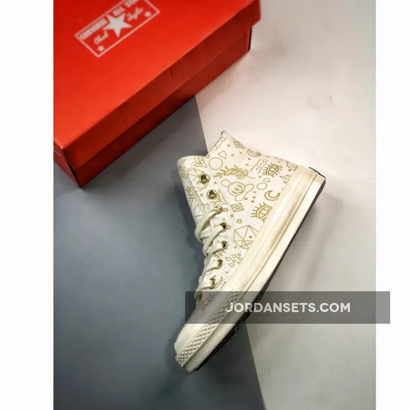 Converse Chuck 70 Golden Elements High Egret Gold For Womens A02207C / converse gold elements