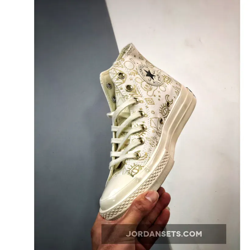 Converse Chuck 70 Golden Elements High Egret Gold For Womens A02207C / converse gold elements