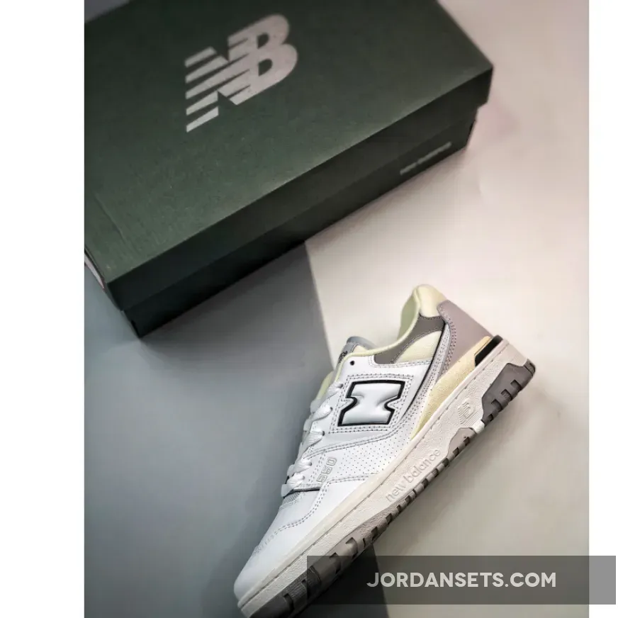 White Marblehead 550 / New Balance 550 'White/Grey/Black' BB550PWA