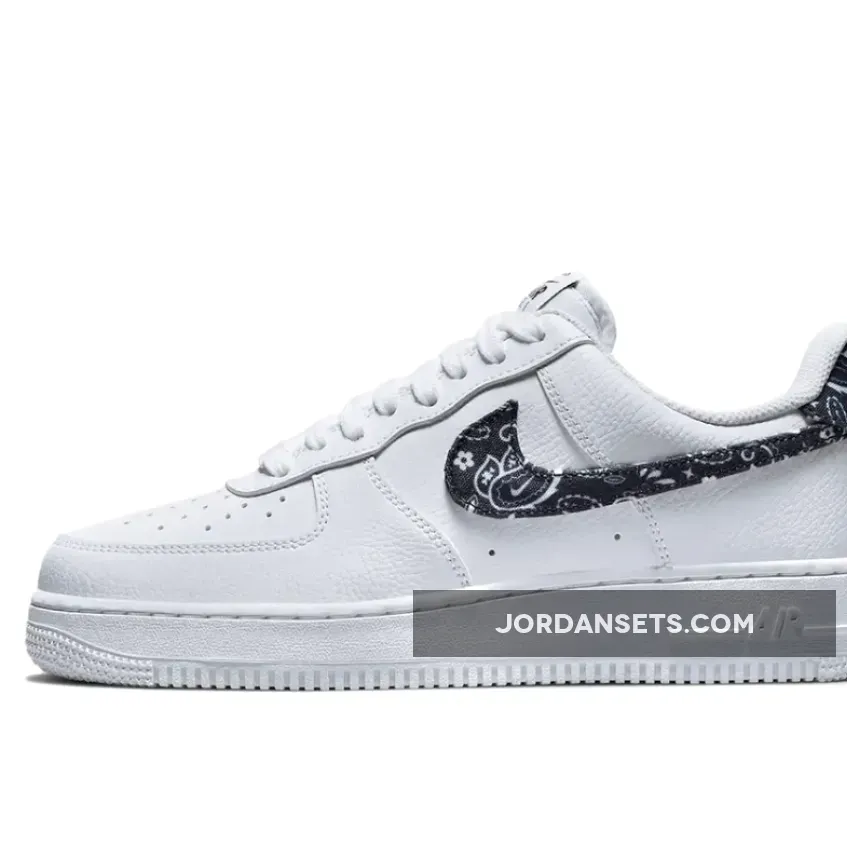 Nike Air Force 1 Low 'Black Paisley' White/Black DH4406-101 - black paisley air force 1