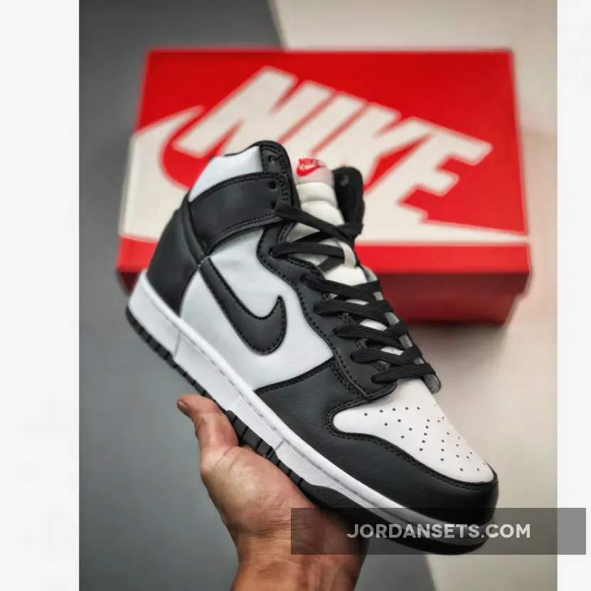 Nike Dunk High Retro Black White Panda DD1399-105 panda dunk hi