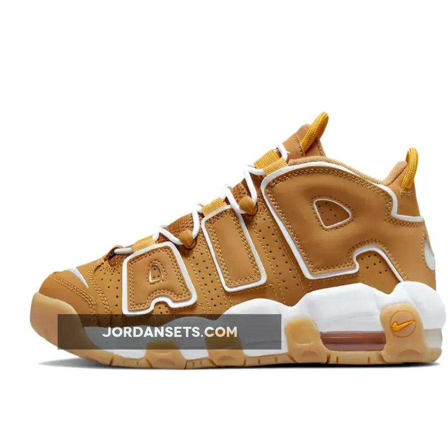 Nike Air More Uptempo Wheat/White DQ4713-700 #nike uptempo wheat