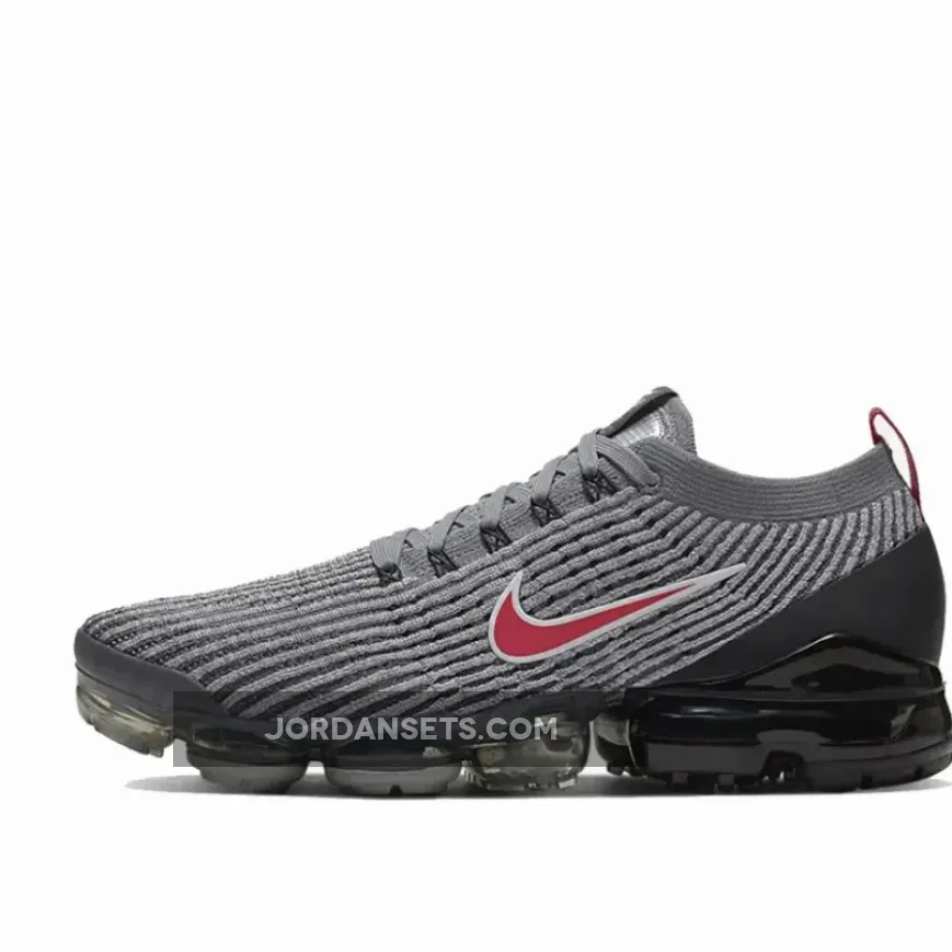 Nike Air VaporMax Flyknit 3 Iron Grey Red AJ6900-012 For Sale