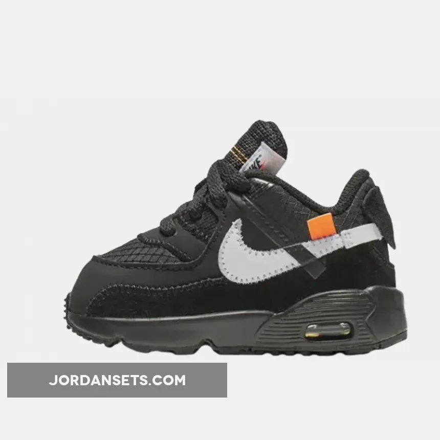 Off-White X Nike Air Max 90 Black Toddler WMNS BV0852-001 Online