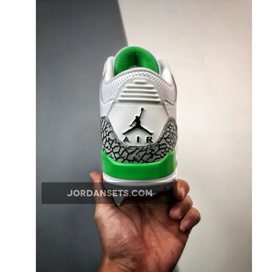 Air Jordan 3 White/Lucky Green-Varsity Red , 3 Green CK9646-136