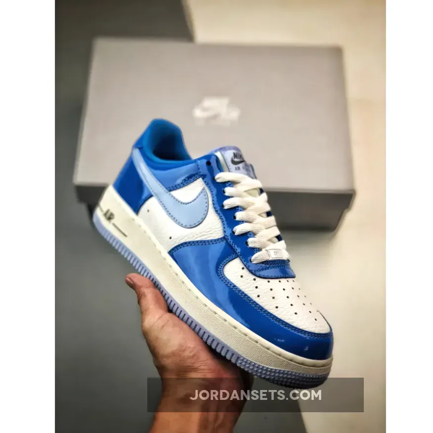 Where To Buy Nike Air Force 1 Low Blue Patent FJ4801-400