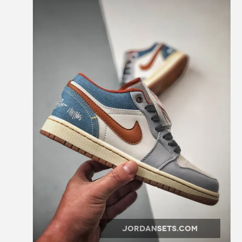 How To Buy Air Jordan 1 Low Denim Phantom Multi FZ5045-091
