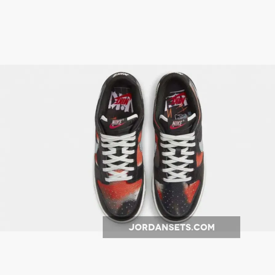 Nike Dunk Low 'Graffiti' Black Red DM0108-001 dunk graffiti