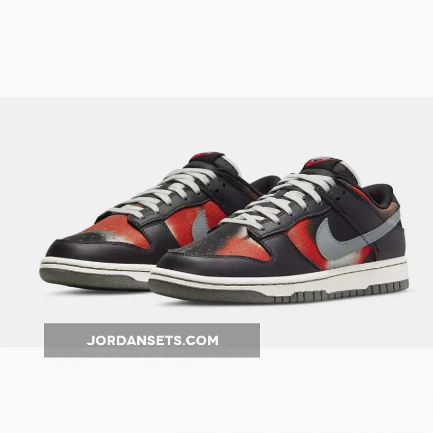 Nike Dunk Low 'Graffiti' Black Red DM0108-001 dunk graffiti