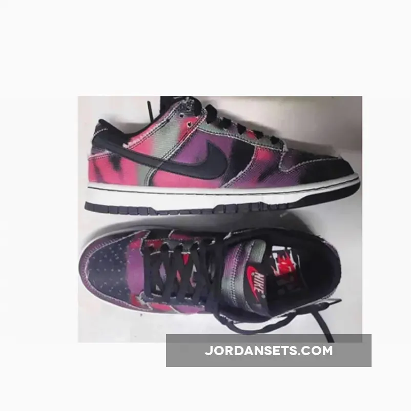 Nike Dunk Low 'Graffiti' Black Red DM0108-001 dunk graffiti