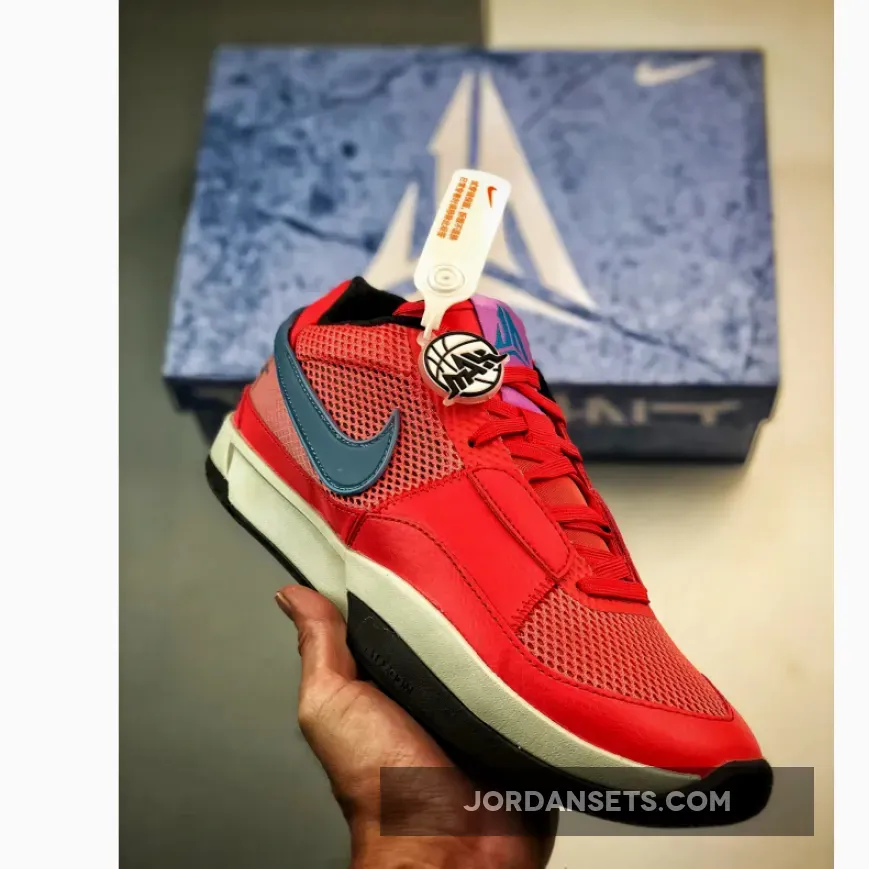 Nike Ja 1 'Fuel' Ember Glow/Blue Lightning-Light Silver-Black | nike ja 1 fuel