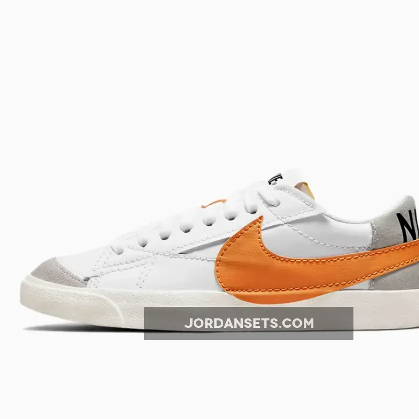 Nike Blazer Low Jumbo White/Grey Fog/Alpha Orange - blazer low 77 jumbo orange