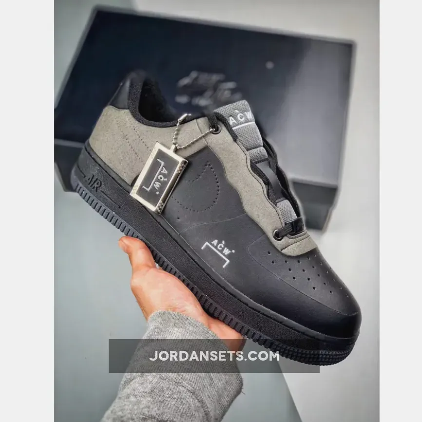A-Cold-Wall x Nike Air Force 1 Low In Black Grey