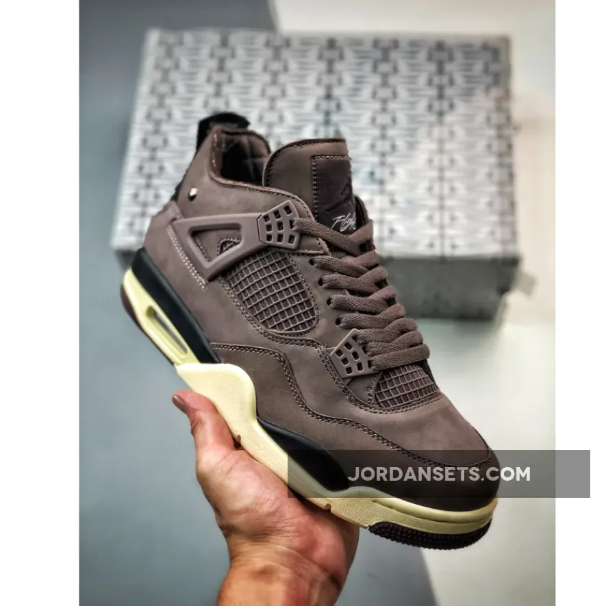 A Ma Maniére x Air Jordan 4 Violet Ore/Medium Ash-Black-Muslin-Burgundy Crush