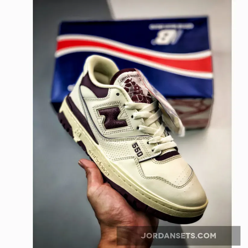 Aimé Leon Dore x New Balance 550 "White/Purple"