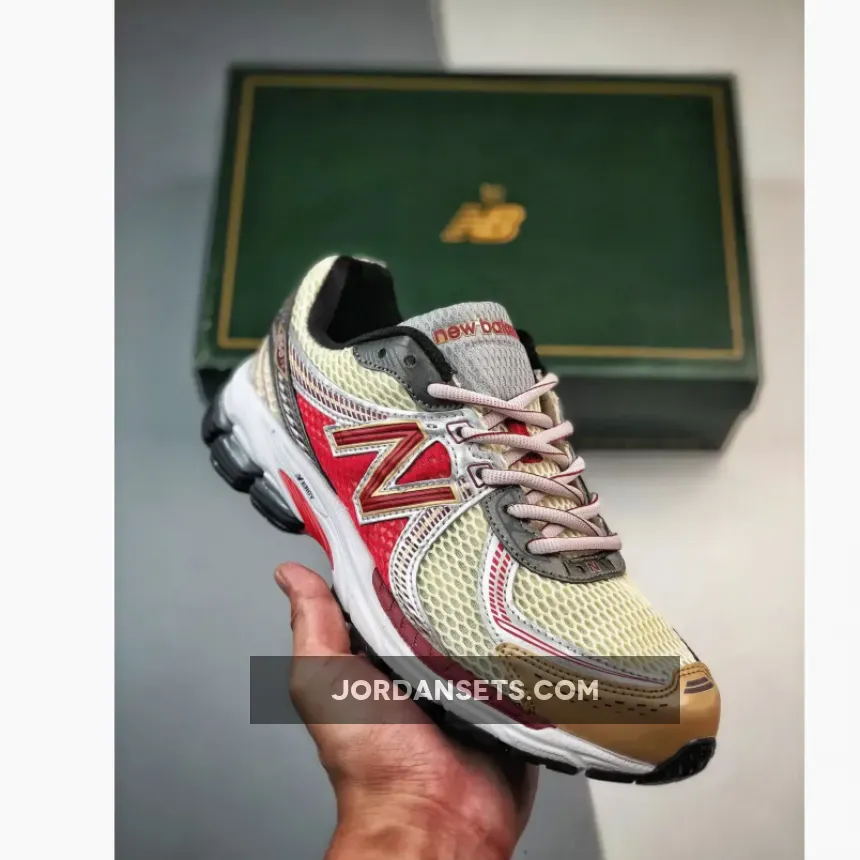 Aime Leon Dore x New Balance 860v2 Red/White/Gold