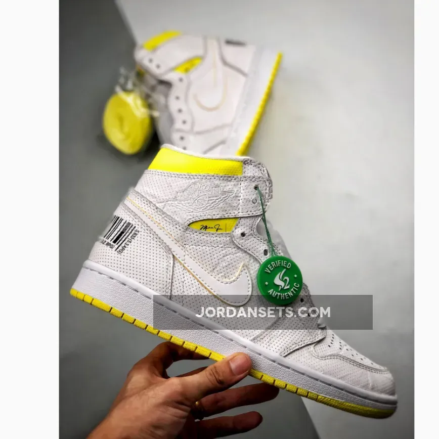 Air Jordan 1 High Og First Class Flight WHITE/DYNAMIC YELLOW-BLACK AJ1 Air Jordan 1 High Og First Class Flight WHITE/DYNAMIC YELLOW-BLACK AJ1