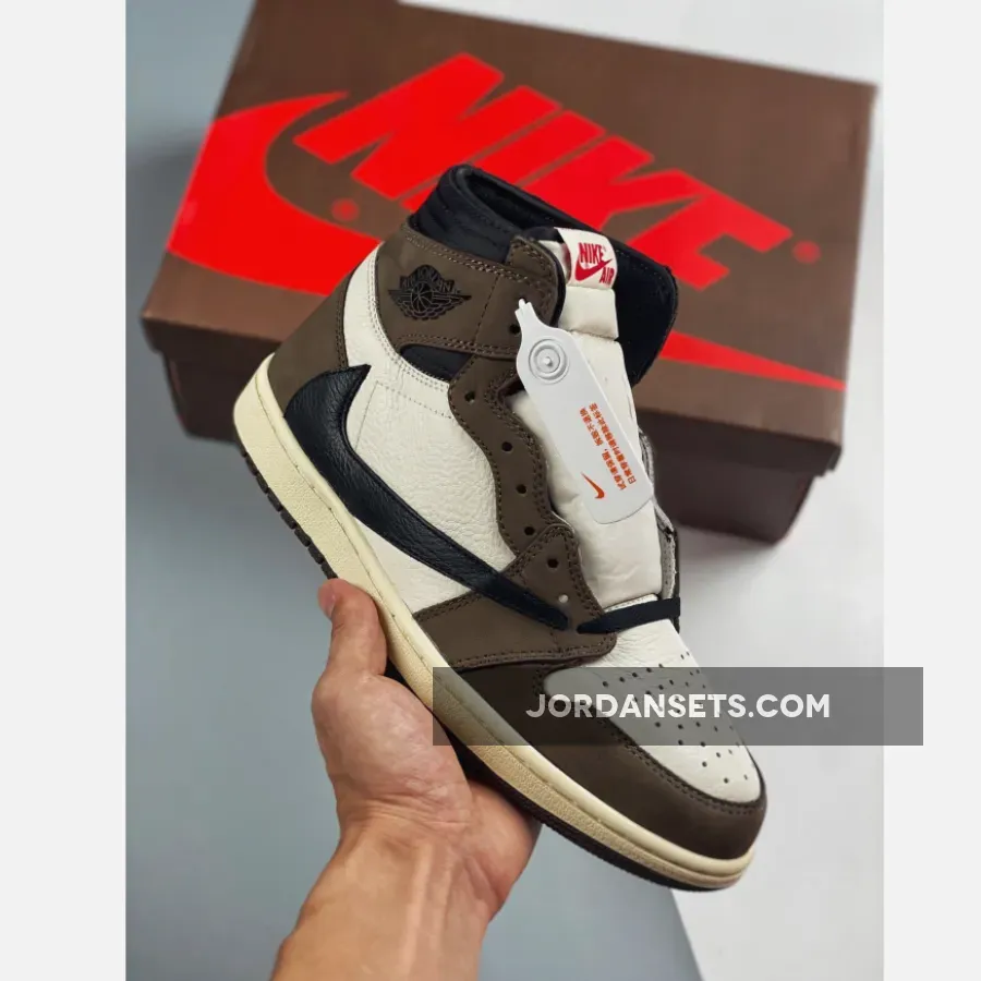 Air Jordan 1 High Og Ts Sp Sail/Dark Mocha-University Red-Black AJ1