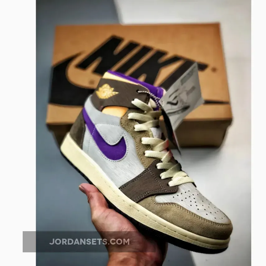 Air Jordan 1 High Zoom CMFT 2 Palomino/Melon Tint-Wild Berry