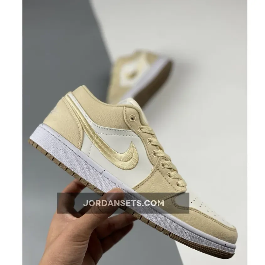 Air Jordan 1 Low SE Canvas Tan Air Jordan 1 Low SE Canvas Tan