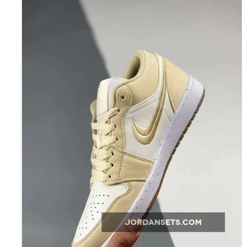 Air Jordan 1 Low SE Canvas Tan Air Jordan 1 Low SE Canvas Tan