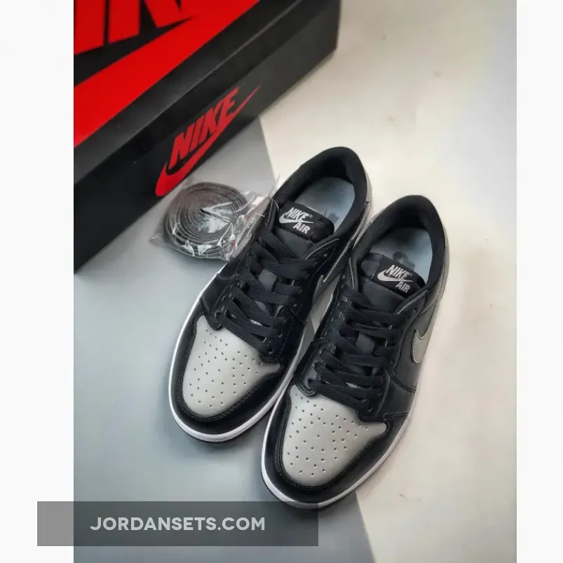 Air Jordan 1 Low "Shadow" Black/Medium Grey-Sail Air Jordan 1 Low "Shadow" Black/Medium Grey-Sail