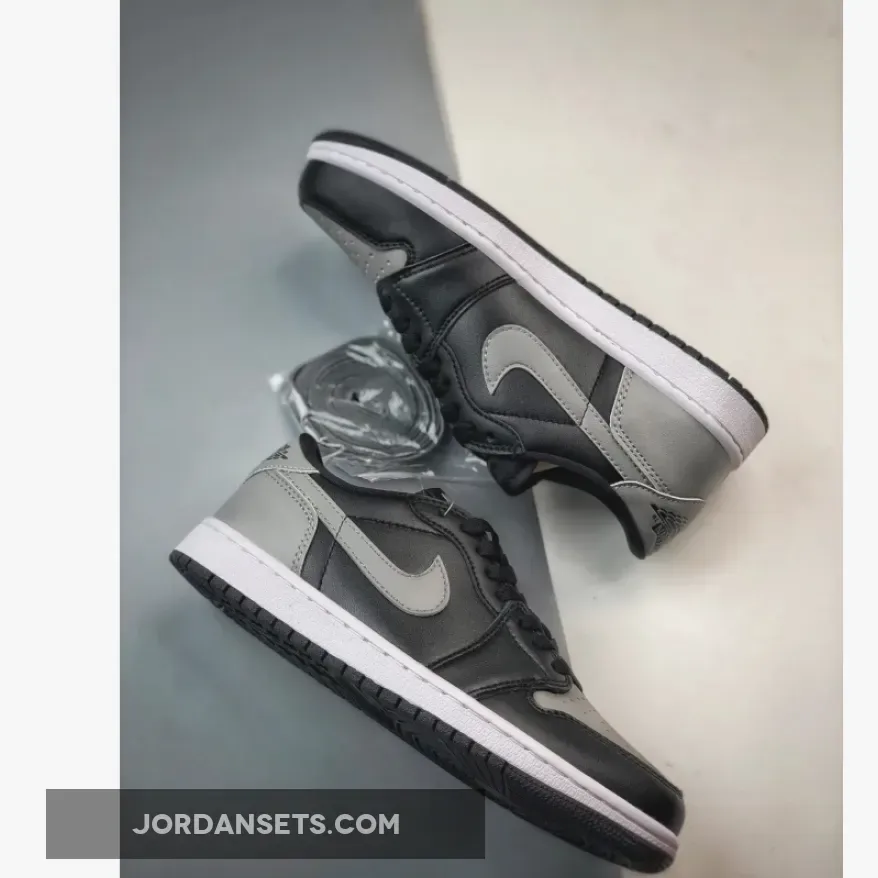 Air Jordan 1 Low "Shadow" Black/Medium Grey-Sail Air Jordan 1 Low "Shadow" Black/Medium Grey-Sail