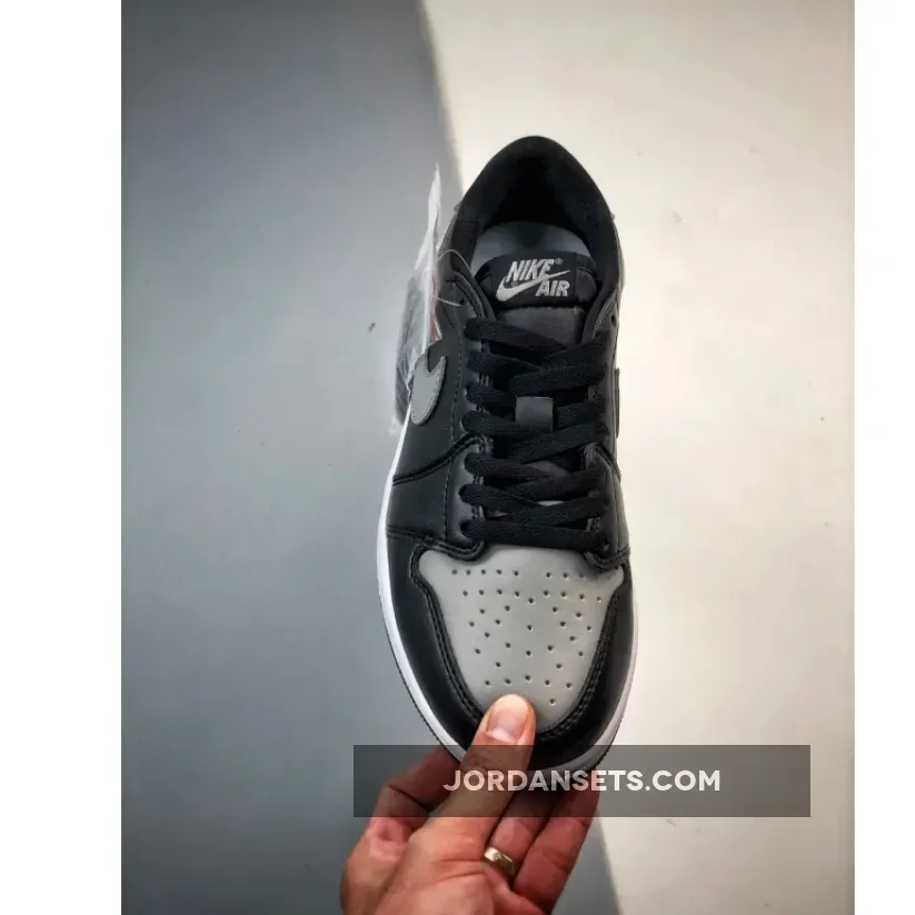 Air Jordan 1 Low "Shadow" Black/Medium Grey-Sail Air Jordan 1 Low "Shadow" Black/Medium Grey-Sail