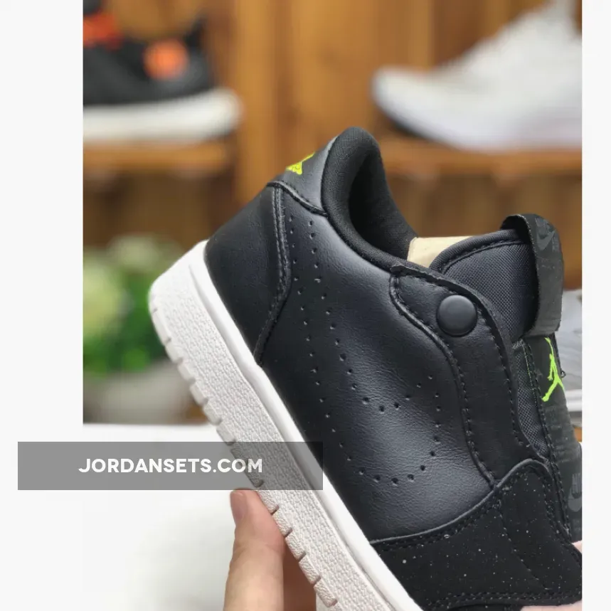 Air Jordan 1 Low Slip Black/Volt-Phantom-Silt Red Air Jordan 1 Low Slip Black/Volt-Phantom-Silt Red