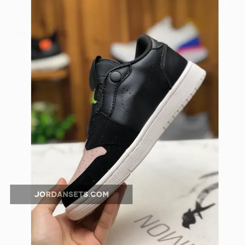 Air Jordan 1 Low Slip Black/Volt-Phantom-Silt Red Air Jordan 1 Low Slip Black/Volt-Phantom-Silt Red