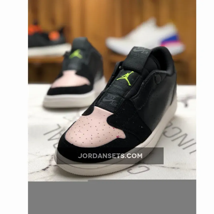 Air Jordan 1 Low Slip Black/Volt-Phantom-Silt Red Air Jordan 1 Low Slip Black/Volt-Phantom-Silt Red